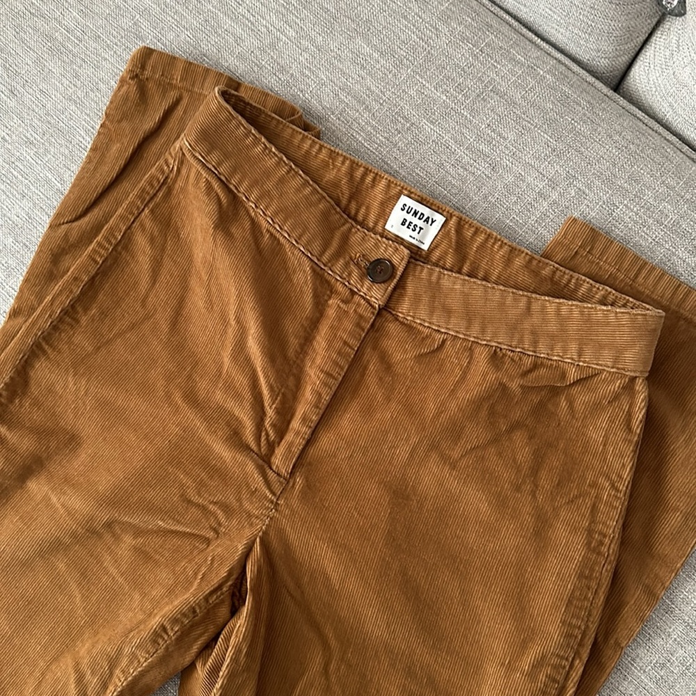 Aritzia Sunday Best 70s Brown Suede Pants